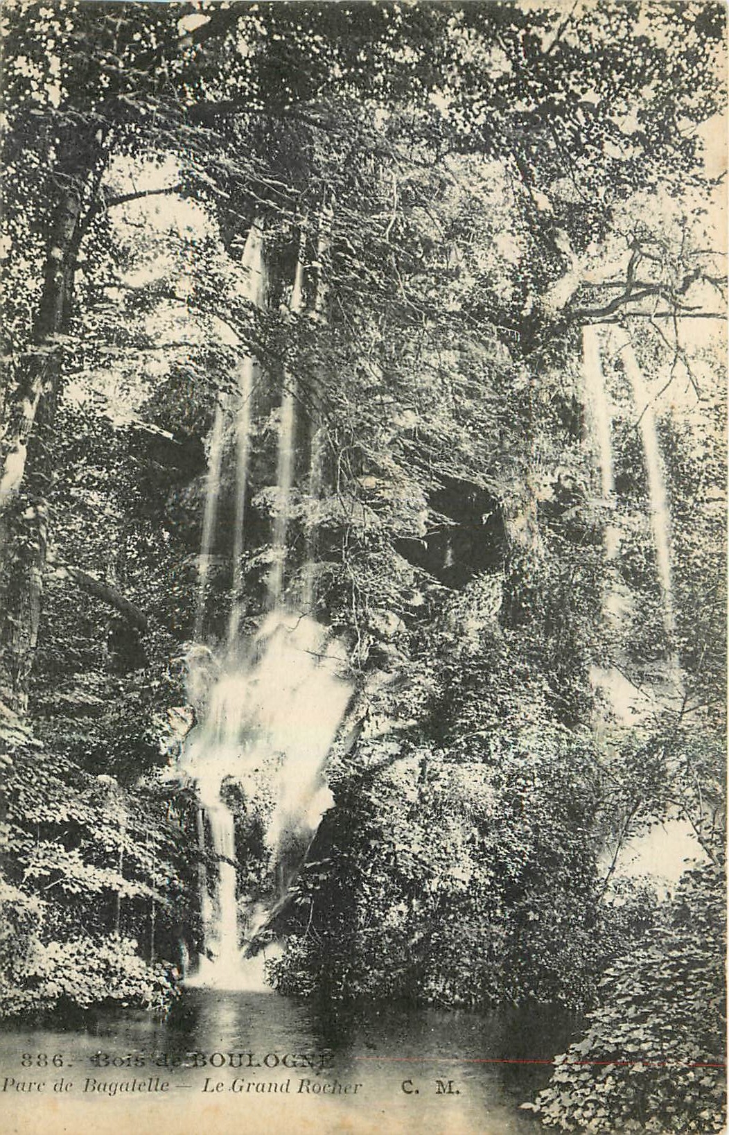 CPA Bois de Boulogne Le Grand Rocher 