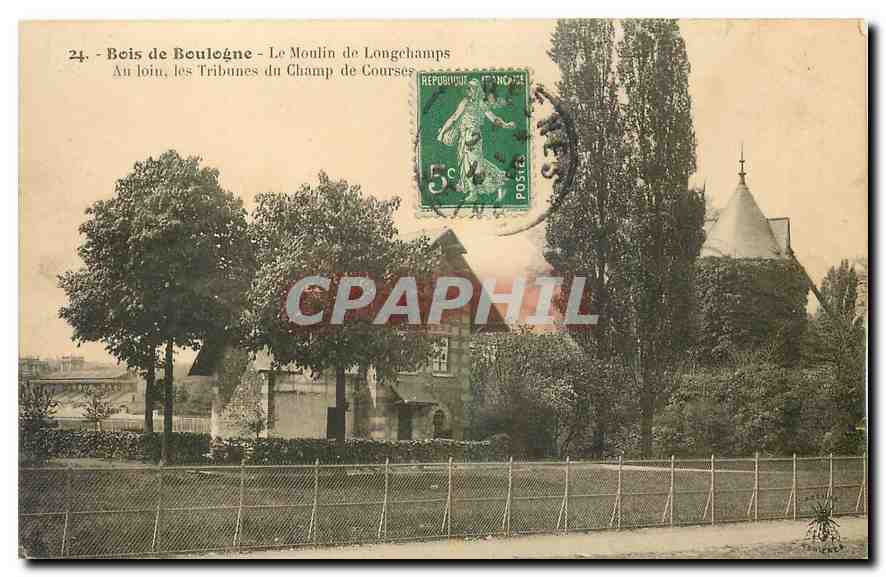 CPA Bois de Boulogne Le Moulin de Longechamps 