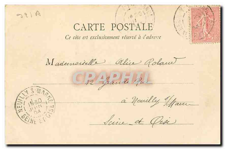 CPA Paris Bois de Boulogne Cascade et Grotte  — Rückseite