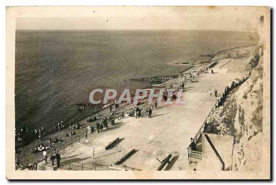 CPA Ault Onival Somme La Plage a maree haute 