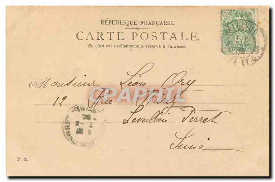 CPA Foret de Meudon Etang d'Ursine  — Rückseite