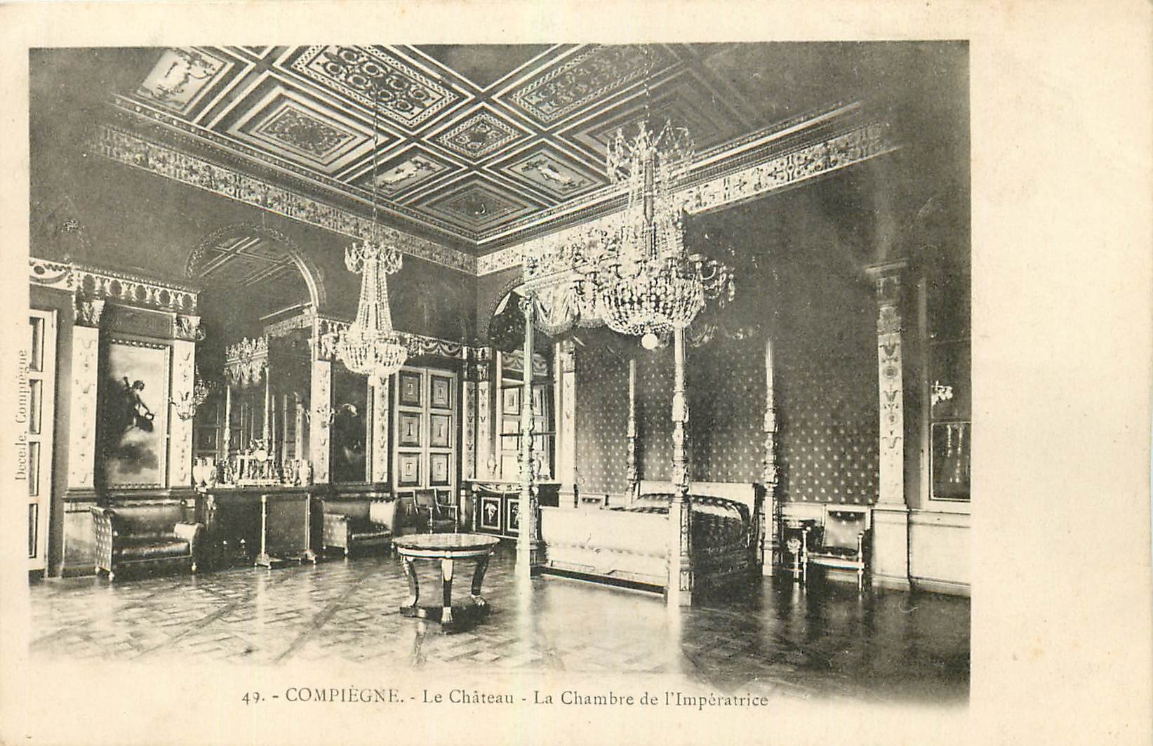 CPA Compiegne Le Chateau La Chambre de l'Imperatrice 