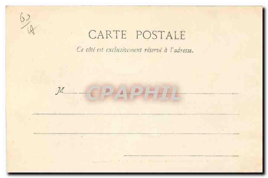 CPA Compiegne Le Chateau La Chambre de l'Imperatrice  — Verso
