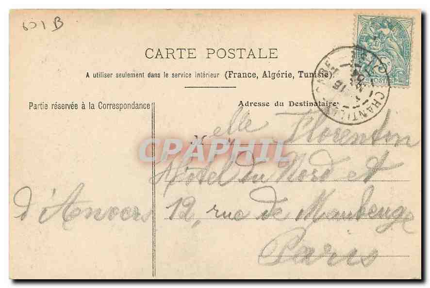 CPA Chantilly Le Temple de Venus et Jardin Anglais  — Rückseite