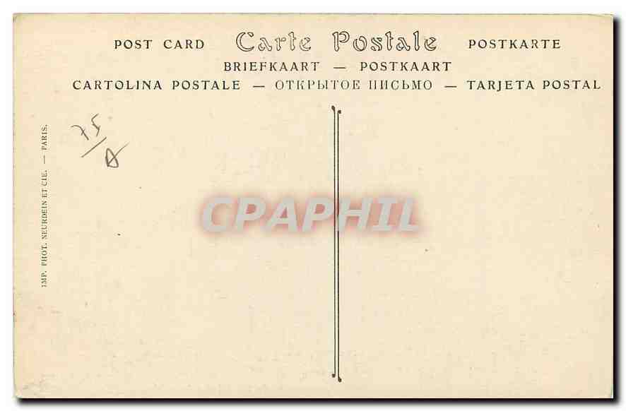 CPA Paris Persepctive de l'Avenue de Breteuil vue prise de l'Hotel des Invalides  — Verso