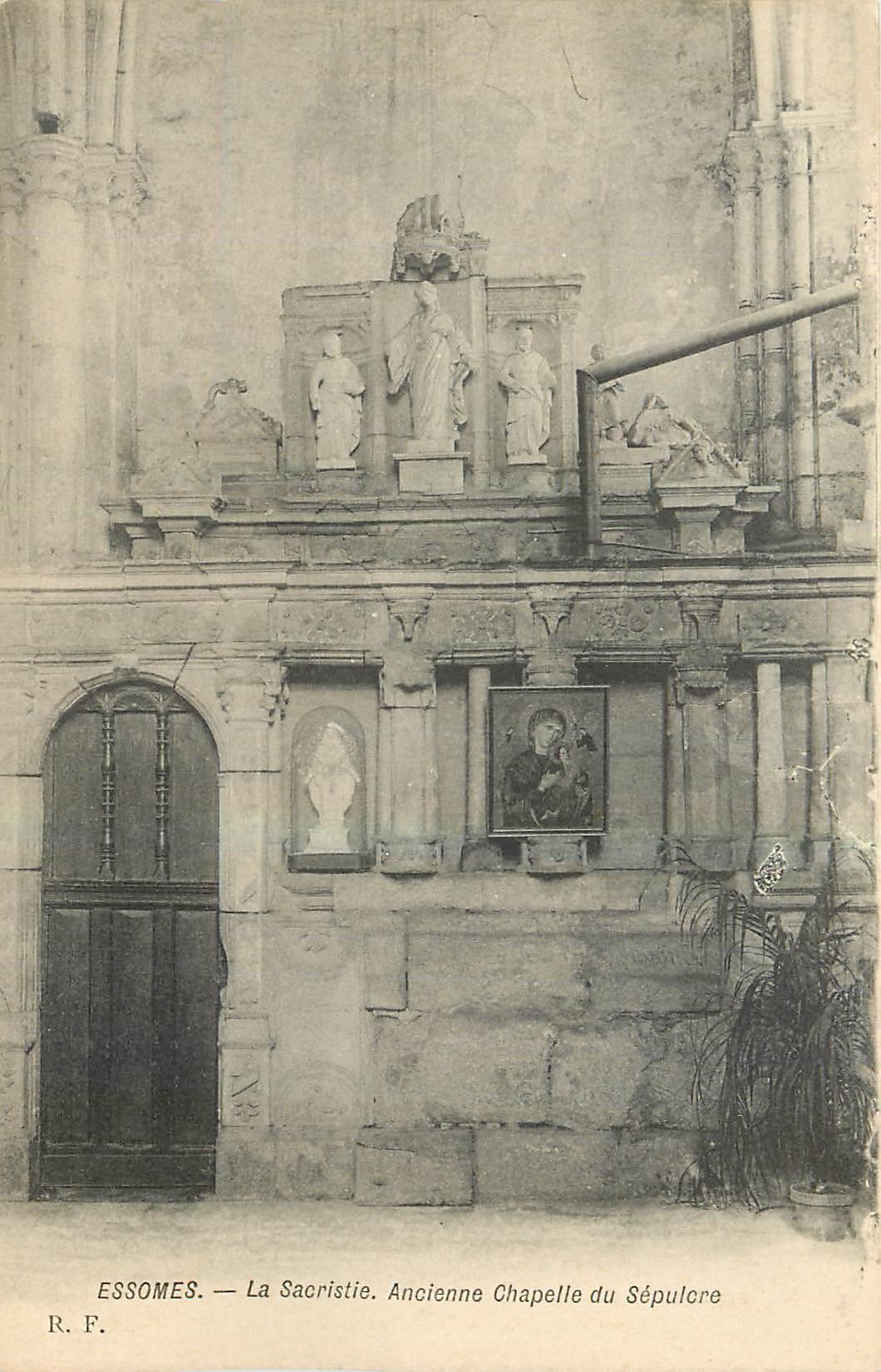 CPA Essomes La Sacristie Ancienne Chapelle du Sepulcre 