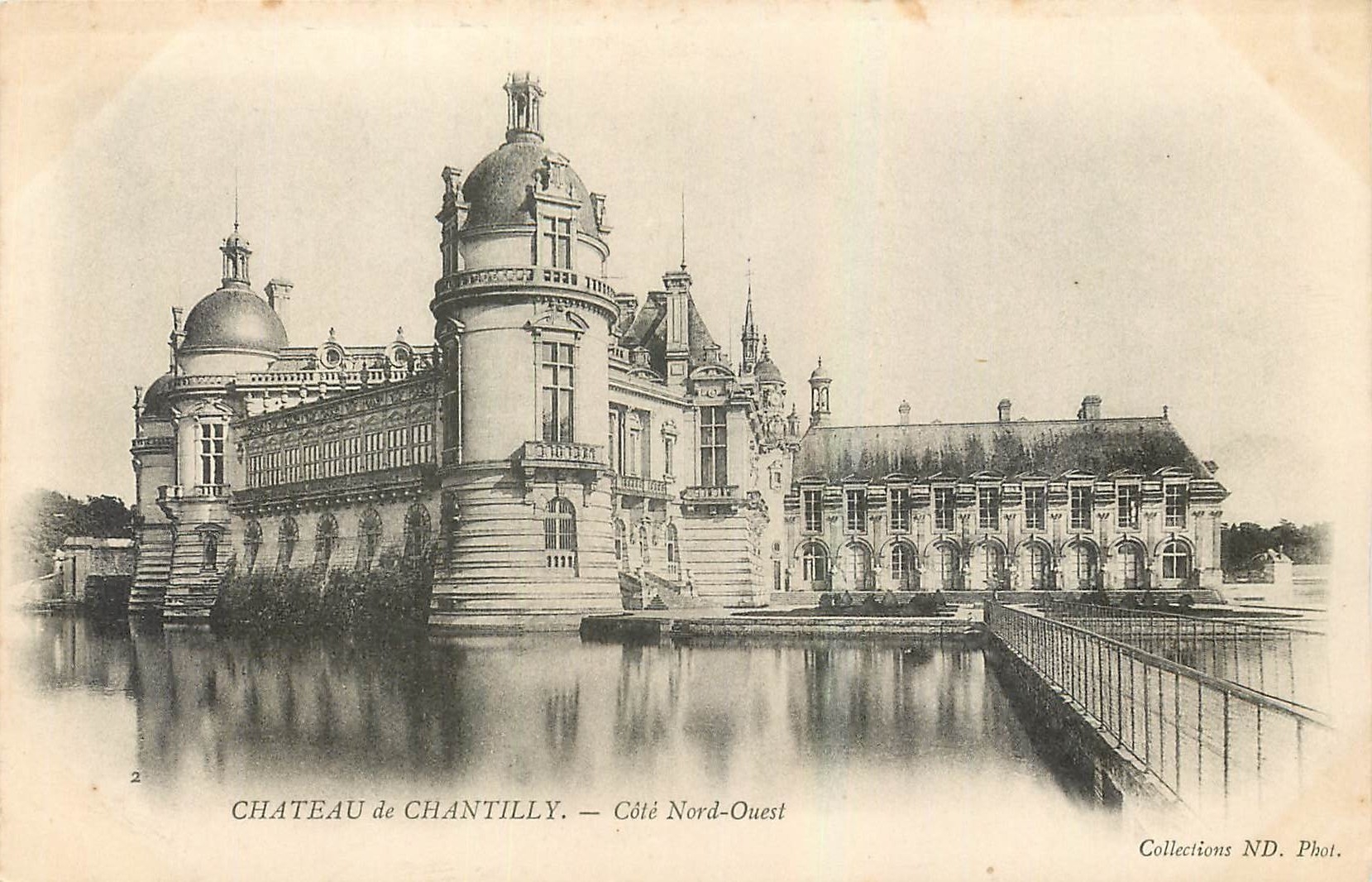 CPA Chateau de Chantilly Cote Nord Ouest 