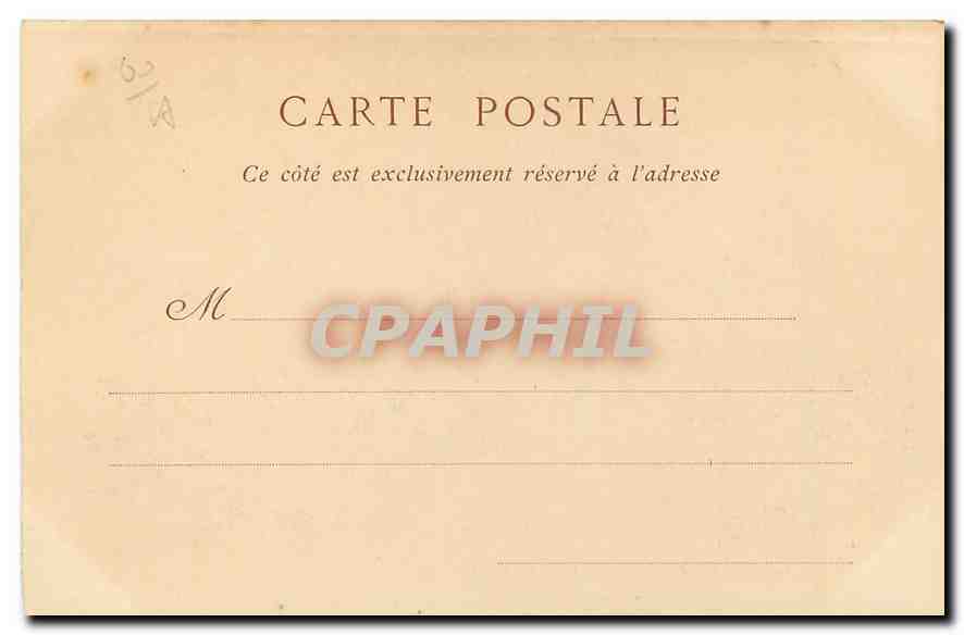 CPA Chateau de Chantilly Cote Nord Ouest  — Rückseite