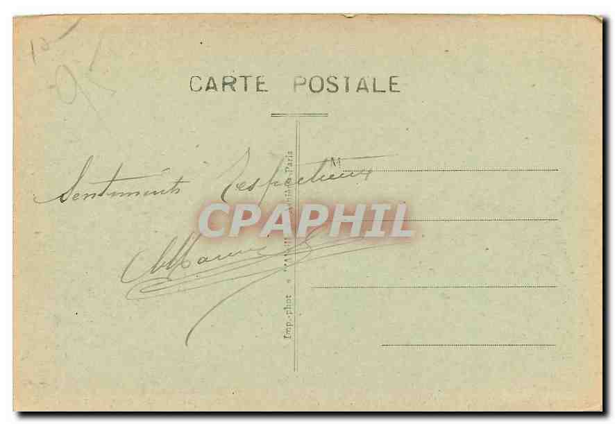 CPA Le Cure de Pontoise Je Vais detail  — Back