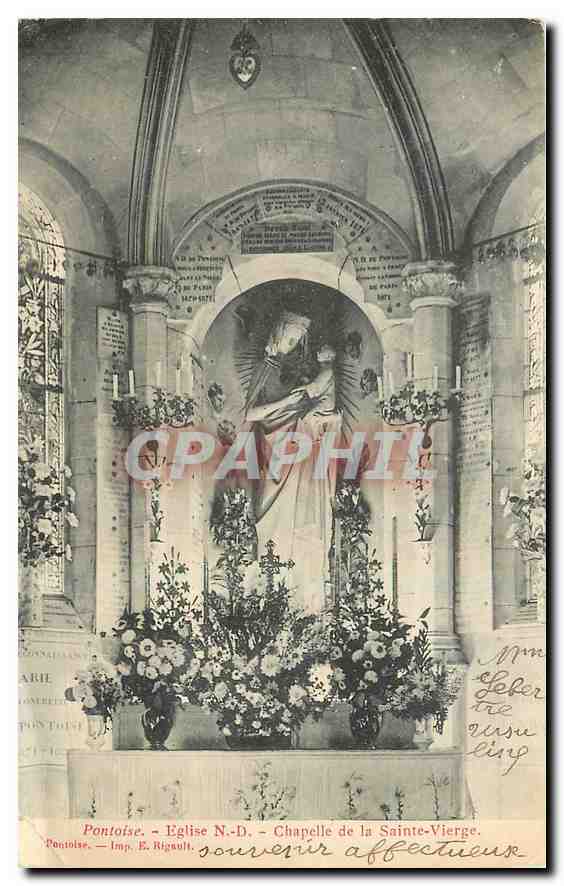 CPA Pontoise Eglise N D Chapelle de la Sainte Vierge 