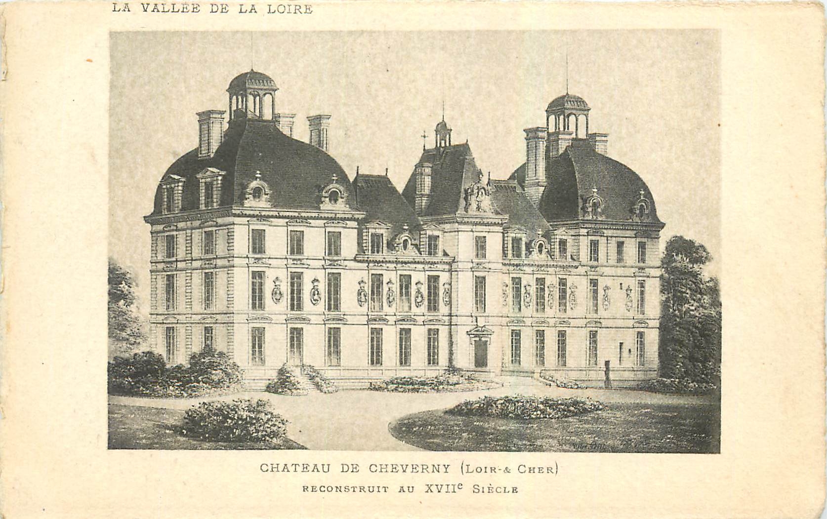 Schloss Cheverny (Loir-et-Cher) — im 18. Jahrhundert wieder aufgebaut — Artistique SUPRA Paris Ausgabe