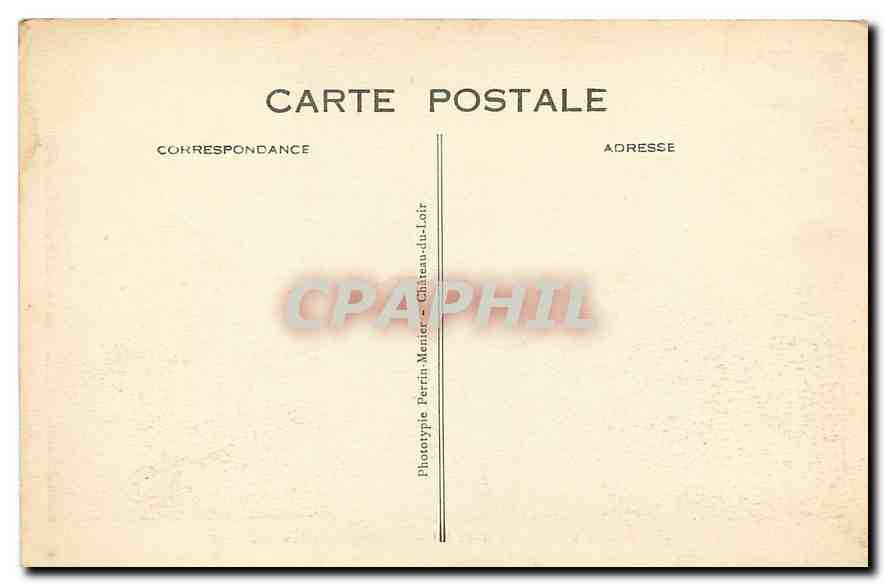 CPA Saint Paterne I et L Chateau de la Roche Racan  — Rückseite