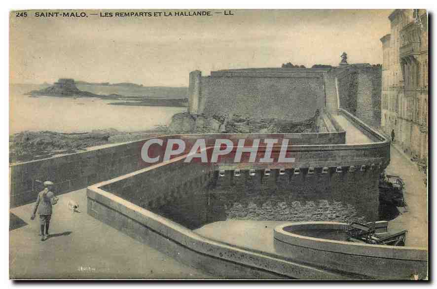 Saint-Malo — Les remparts et la Hallande — LL
