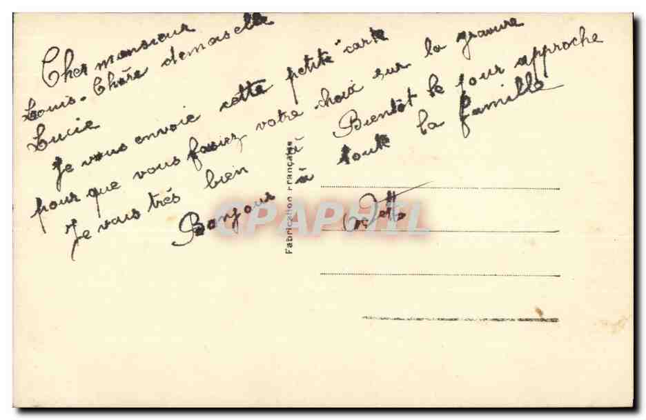 CPA Fantaisie Maison des bebes (enfants) — Rückseite