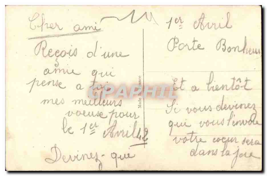 CPA Fantaisie graines de roses (enfants) — Verso