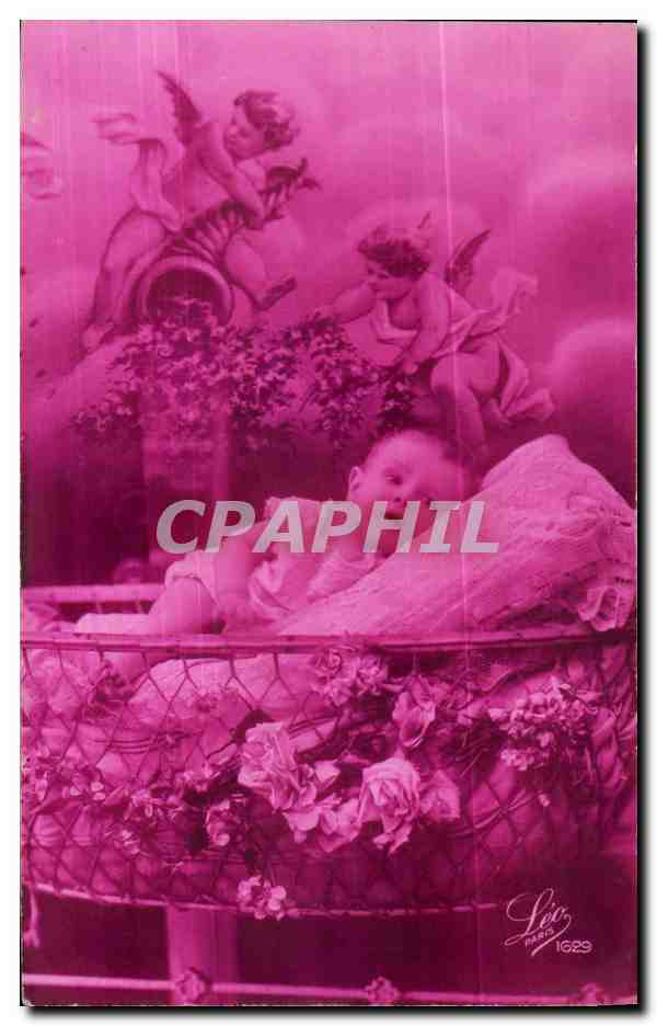 CPA Fantaisie Enfant Bebe et anges