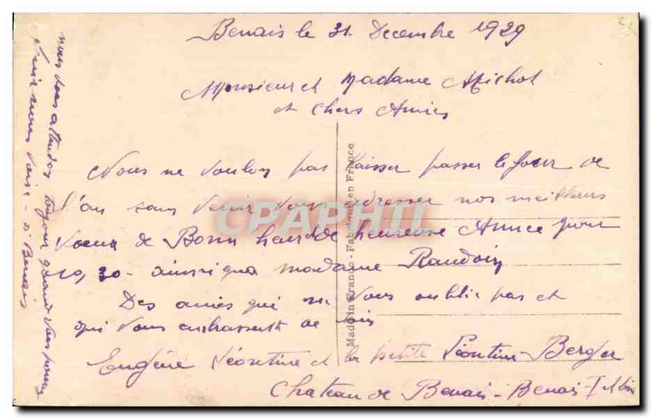 CPA Fantaisie Enfant Bebe et anges — Rückseite