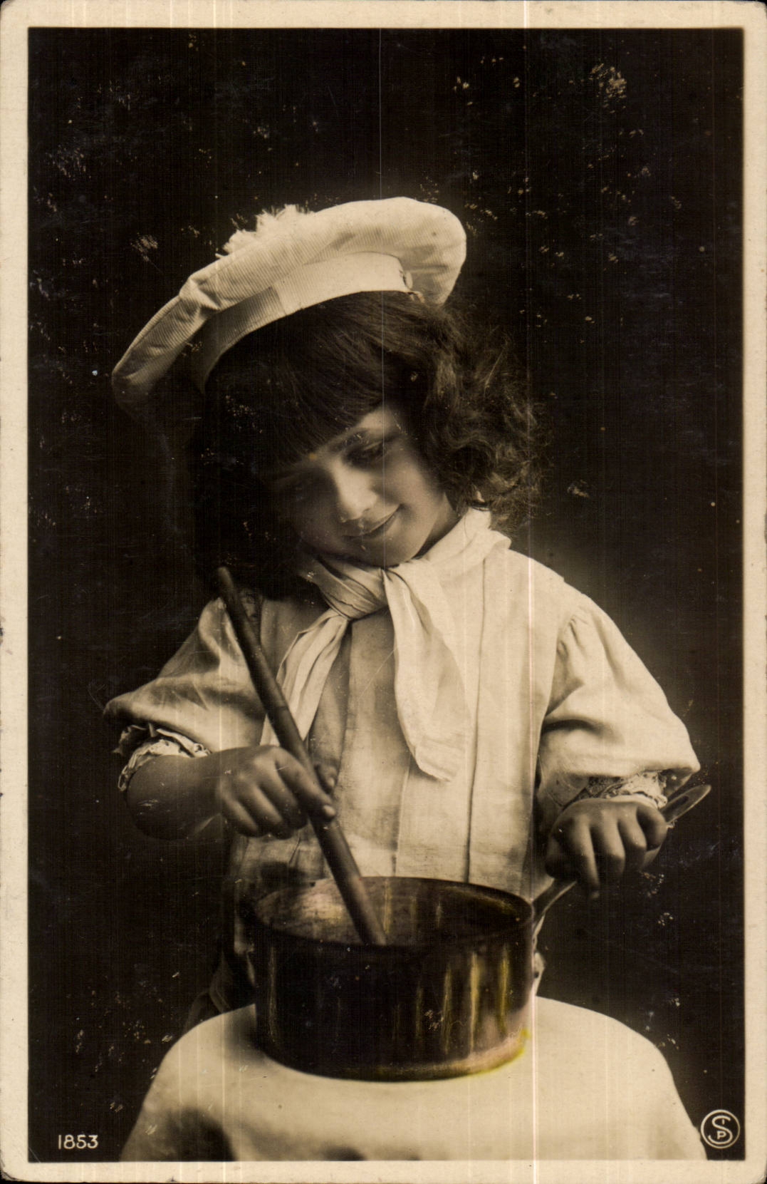 CPA Fantaisie Enfant Cuisinier Patissier
