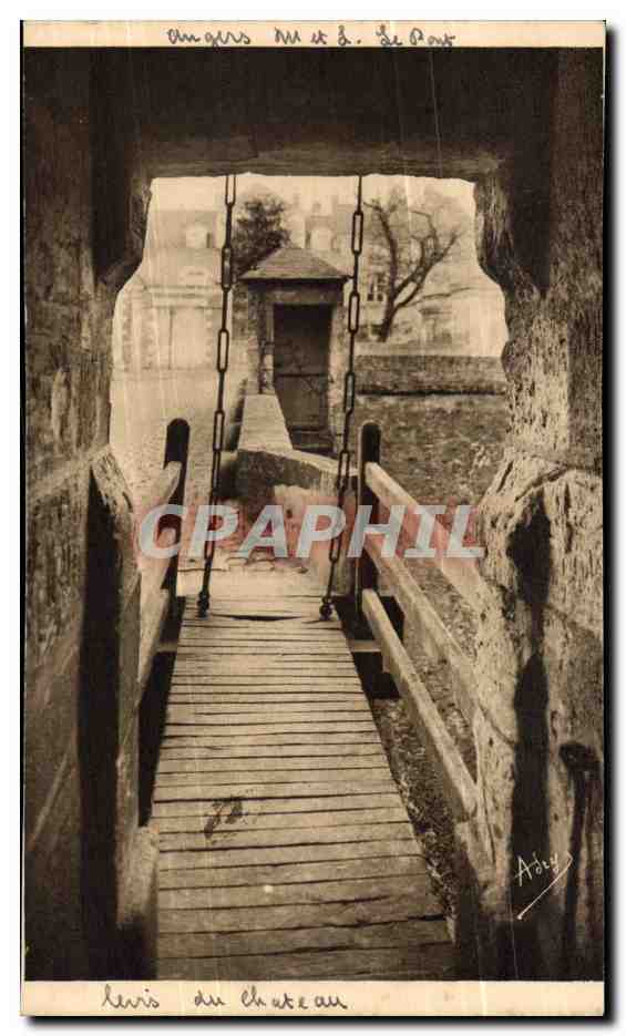 Angers CPA Le pont levis du chateau