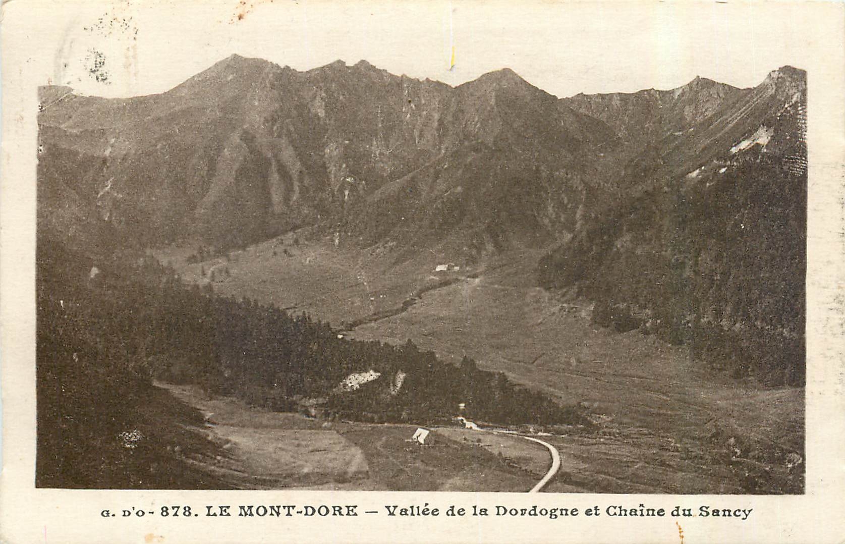 CPA Le Mont Dore Vallee de la Dordogne et Chaine du Sancy 