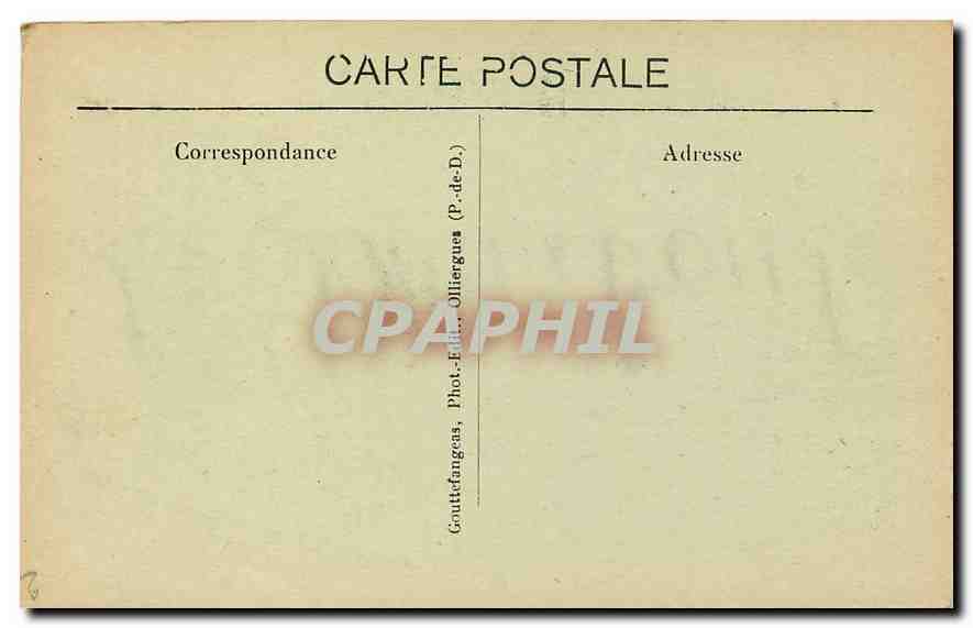 CPA La Bourboule Vue generale et Vallee de Vendeix  — Verso