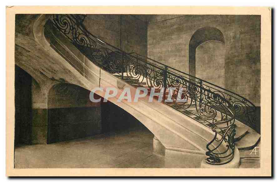 CPA Le Pays Normand Caen Lycee Malherbe Rampe et Escalier 