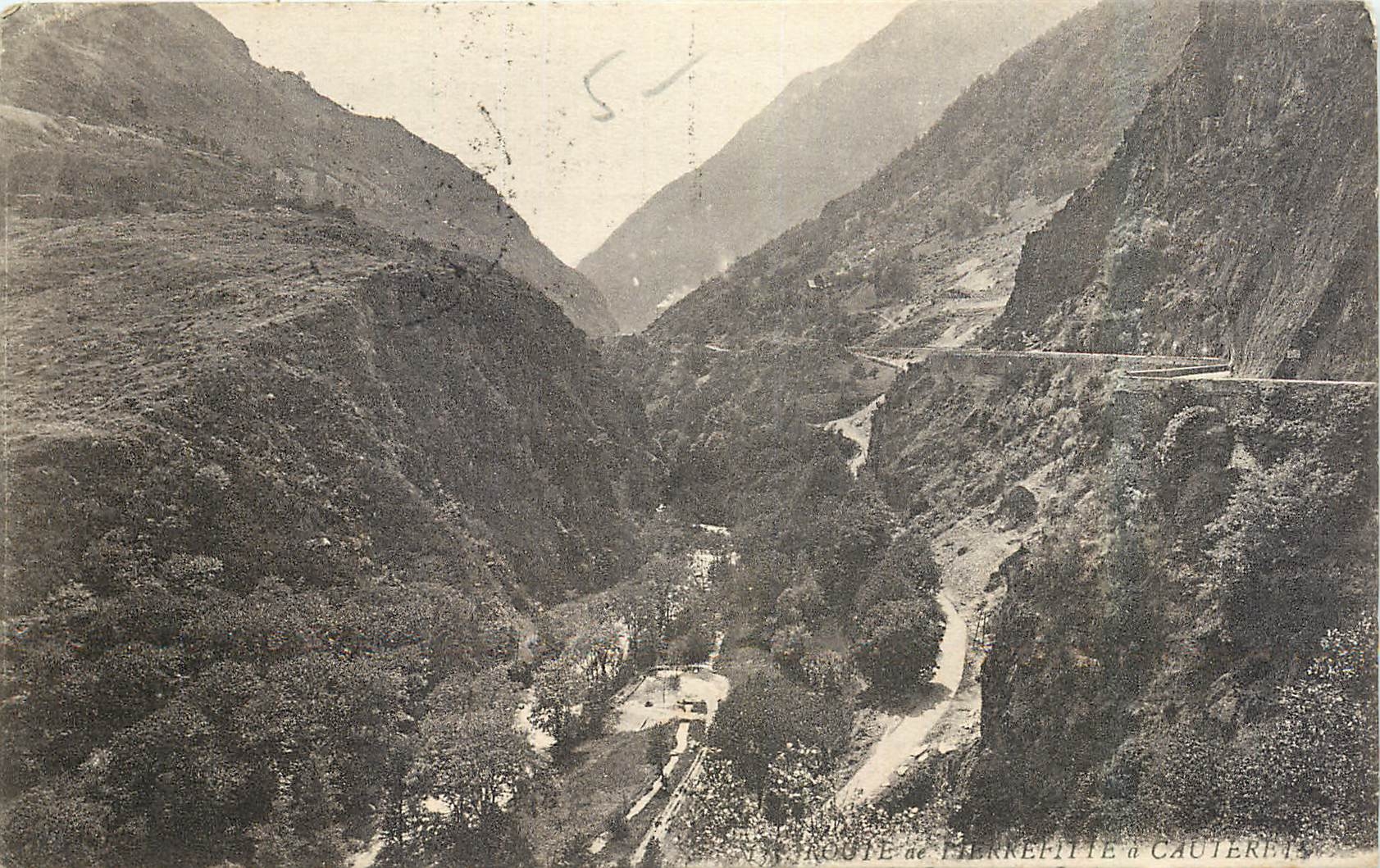 CPA Route de Pierrefitte a Cauterets