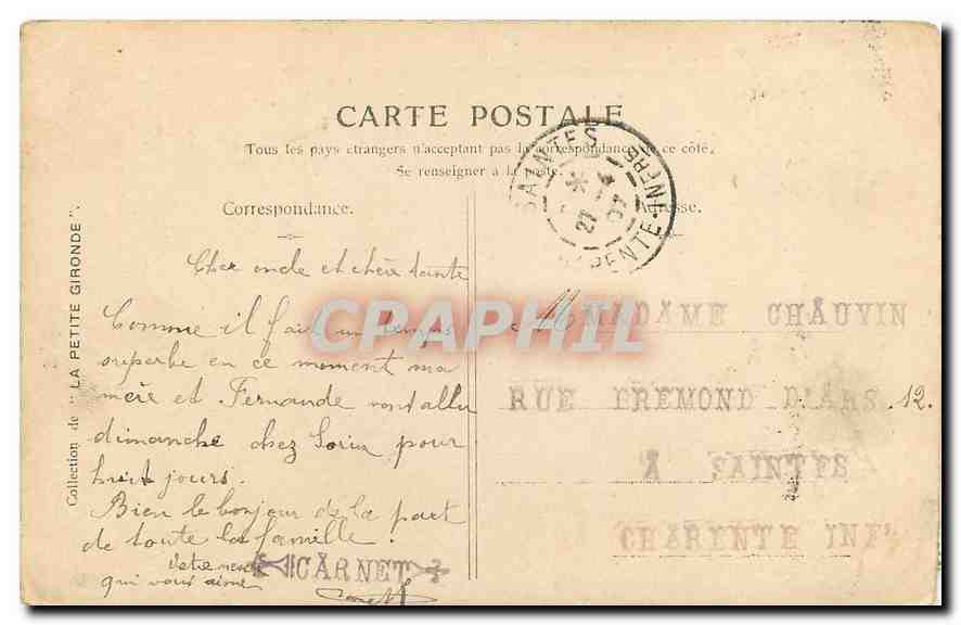 CPA Musee du Louvre Terburg Le Galant militaire  — Rückseite