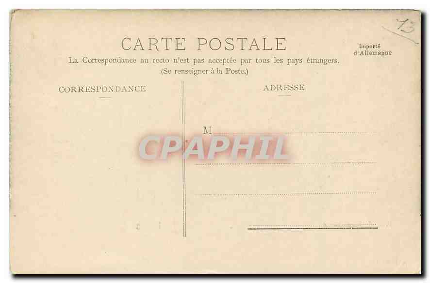 CPA Cauterets V P de Pauze Vieux  — Verso