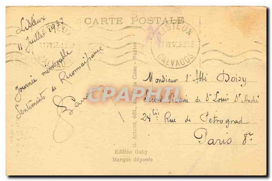 Lisieux — La Cathédrale Saint-Pierre datant du XIIIe siècle — Édition Gaby — Rückseite