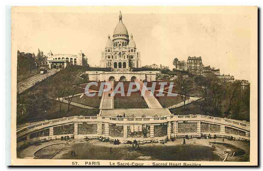 CPA Paris La Sacre Coeur 