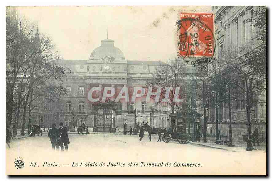 CPA Paris Le Palais de Justice et le Tribunal de Commerce 