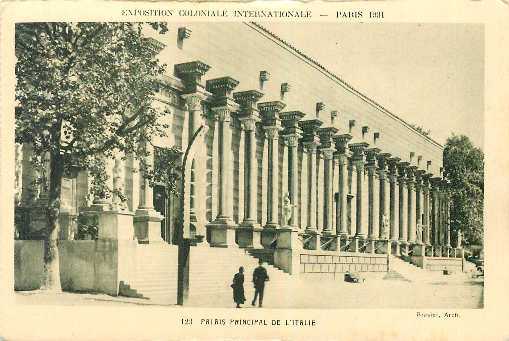 CPA Exposition Coloniale Internationale Paris Palais Principal de l'Italie 