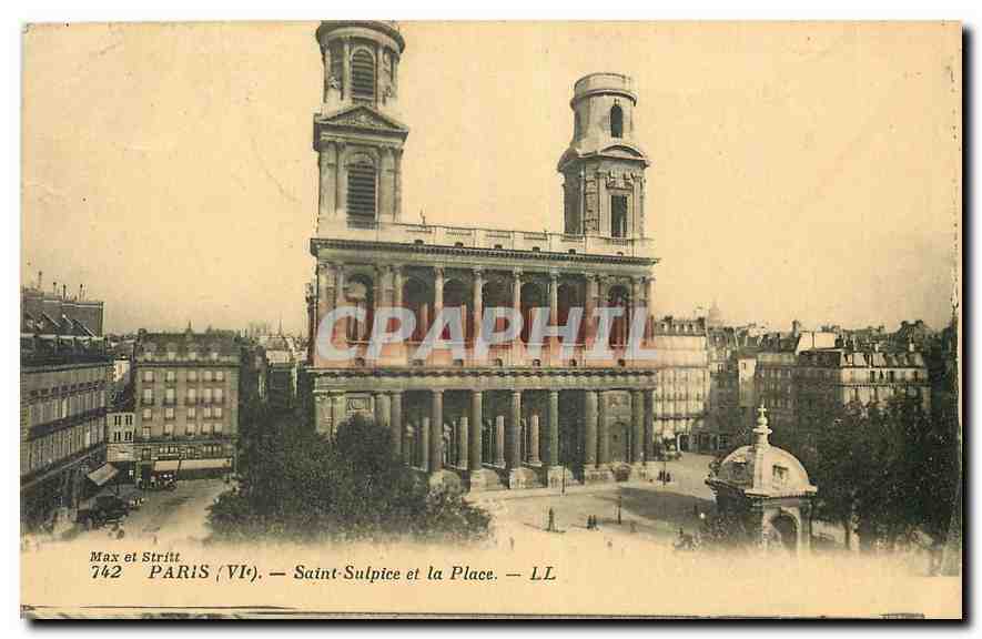 CPA Paris Saint Sulpuce et la Place 