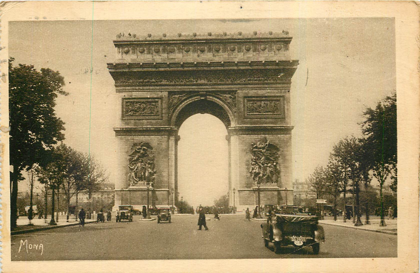 CPA Les Petits Tableaus de Paris l'Arc de Triomphe de l'Etoile 