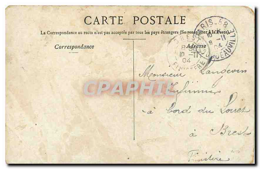 CPA Paris La Plage de la Bastille et la Colonne de Julliet  — Verso