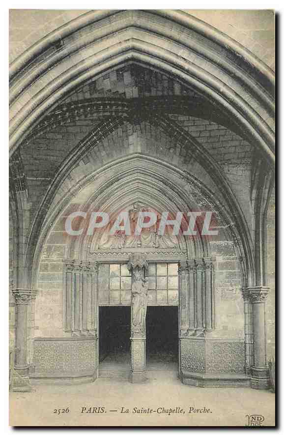 CPA Paris La Sainte Chapelle Porche 