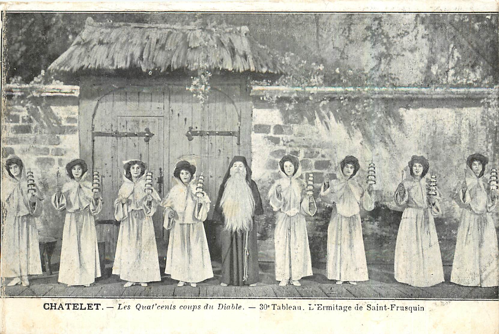 CPA Chatelet Tableau l'Ermitage de Saint Frasquin 