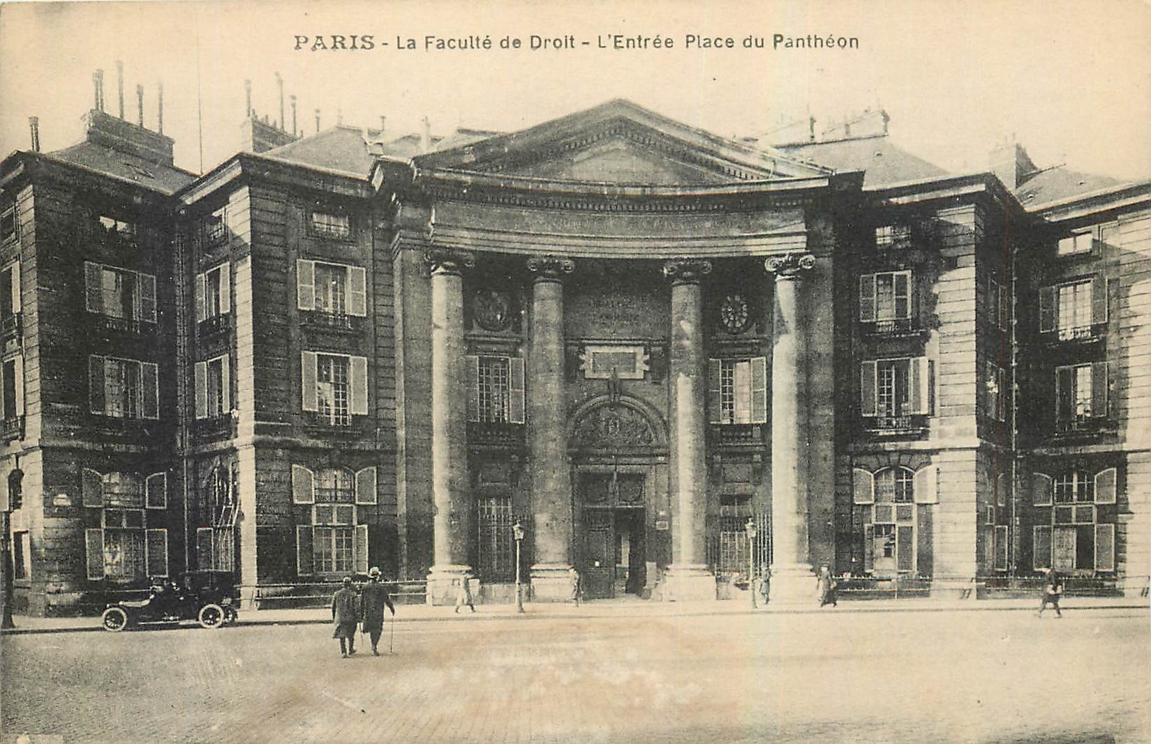 CPA Paris La Faculte de Droit l'Entree Place du Pantheon 