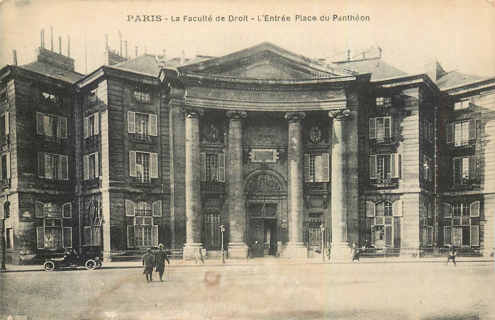 CPA Paris La Faculte de Droit l'Entree Place du Pantheon 