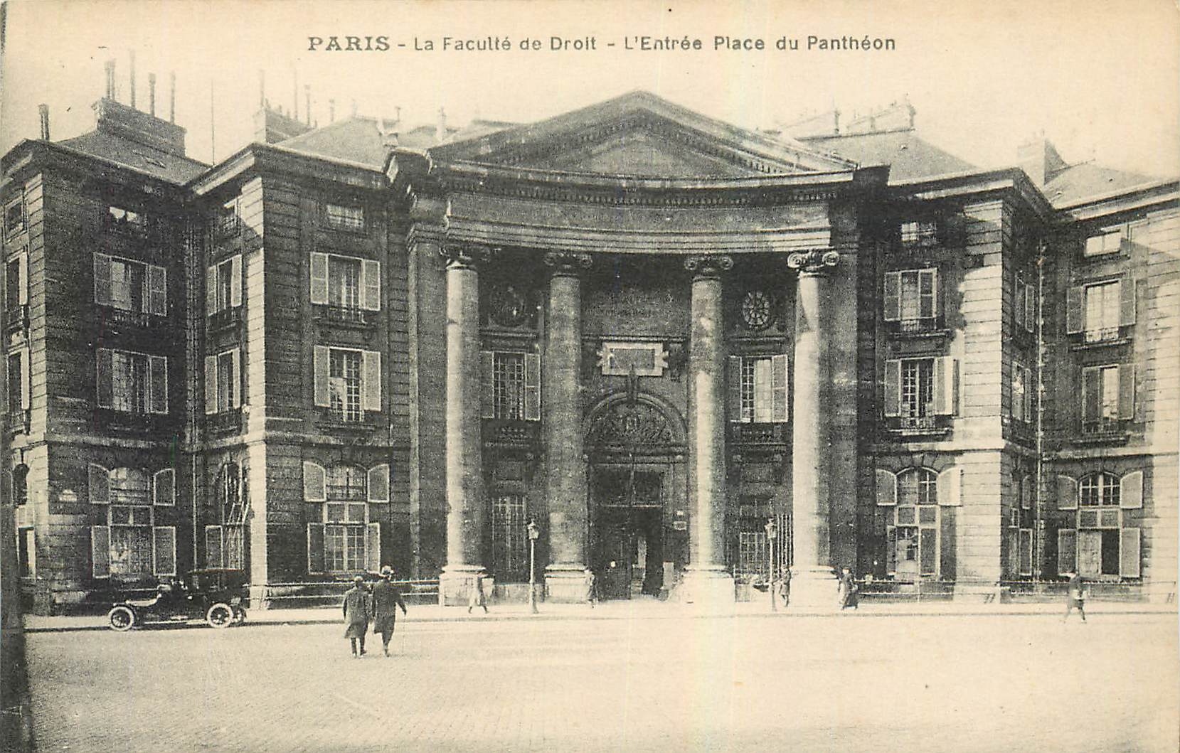 CPA Paris La Faculte de Droit l'Entree Place du Pantheon 