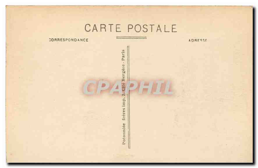 CPA Paris La Faculte de Droit l'Entree Place du Pantheon  — Rückseite