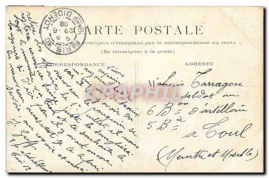 CPA Paris Bois de Boulogne La Cascade  — Rückseite