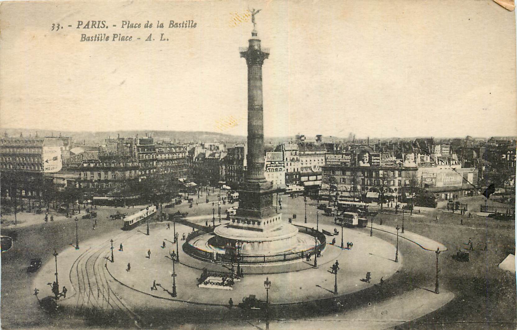 CPA Paris Place de la Bastille 