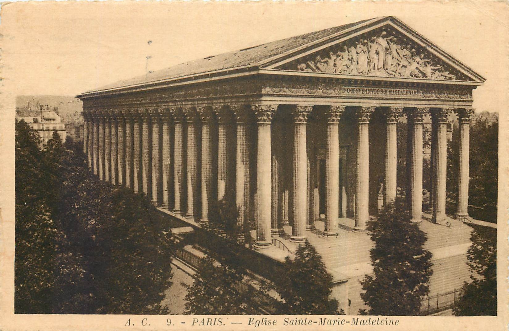 CPA Paris Eglise Sainte Marie Madeleine 
