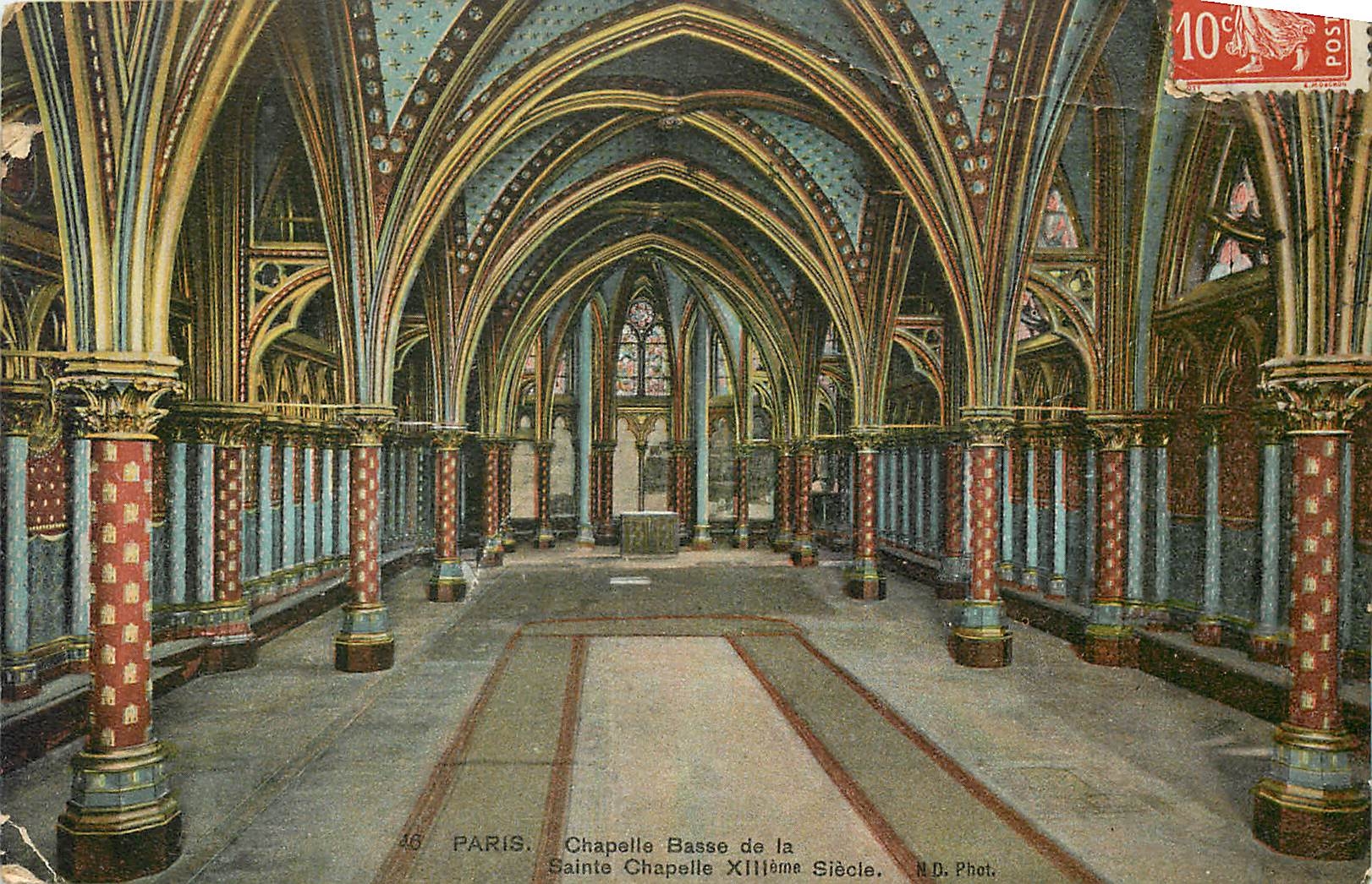 CPA Paris Chapelle Basse de la Sainte Chapelle 