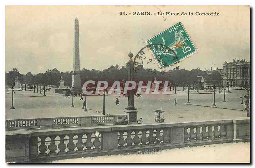 CPA Paris La Place de la Concorde 