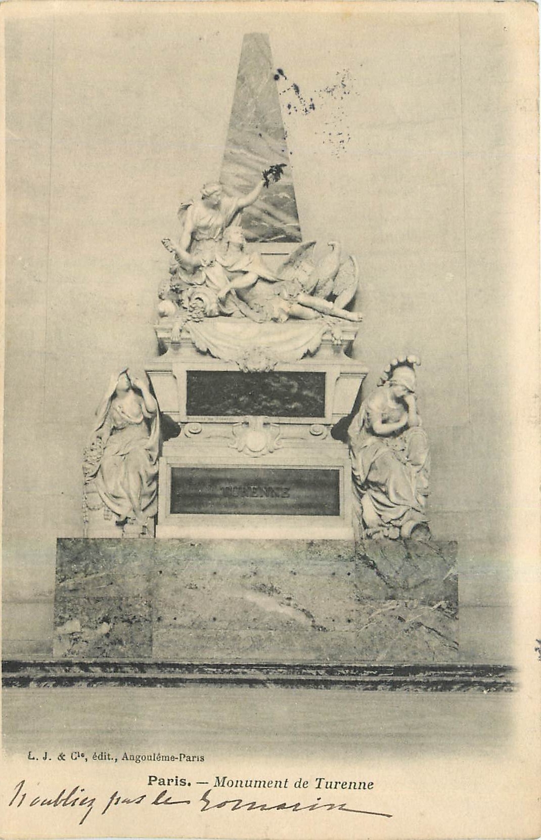 CPA Paris Monument de Turenne 
