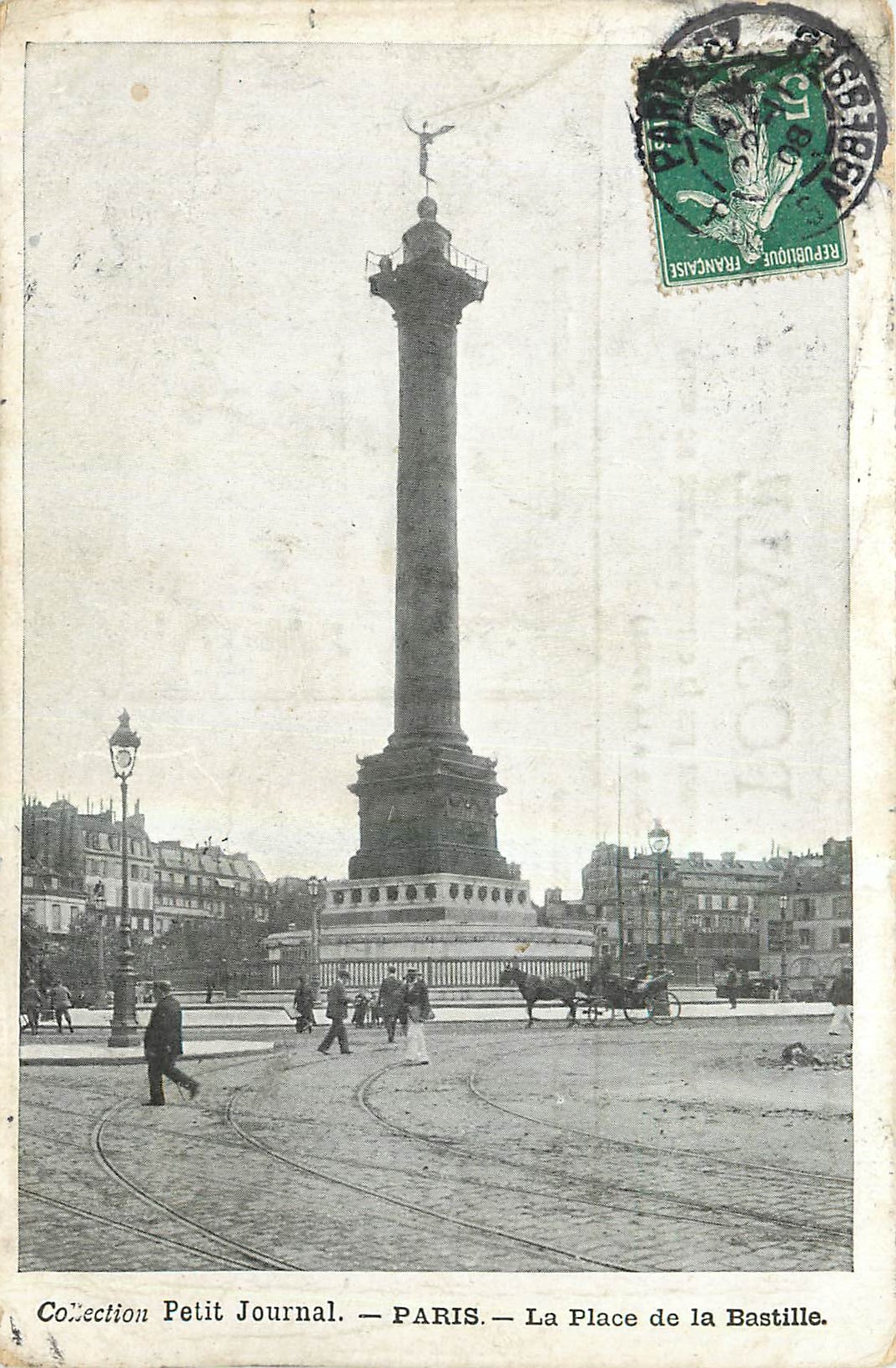 CPA Petit Journal Paris La Place de la Bastille 