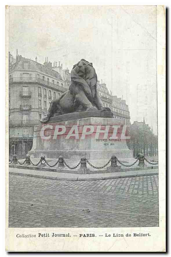 CPA Petit Journal Paris Le Lion de Belfort 